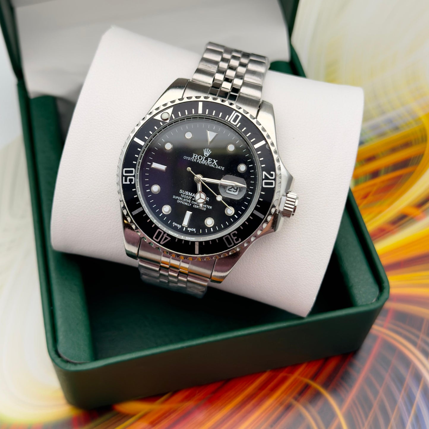 RELOJ ROLEX SUBMARINER PULSO TRENZADO